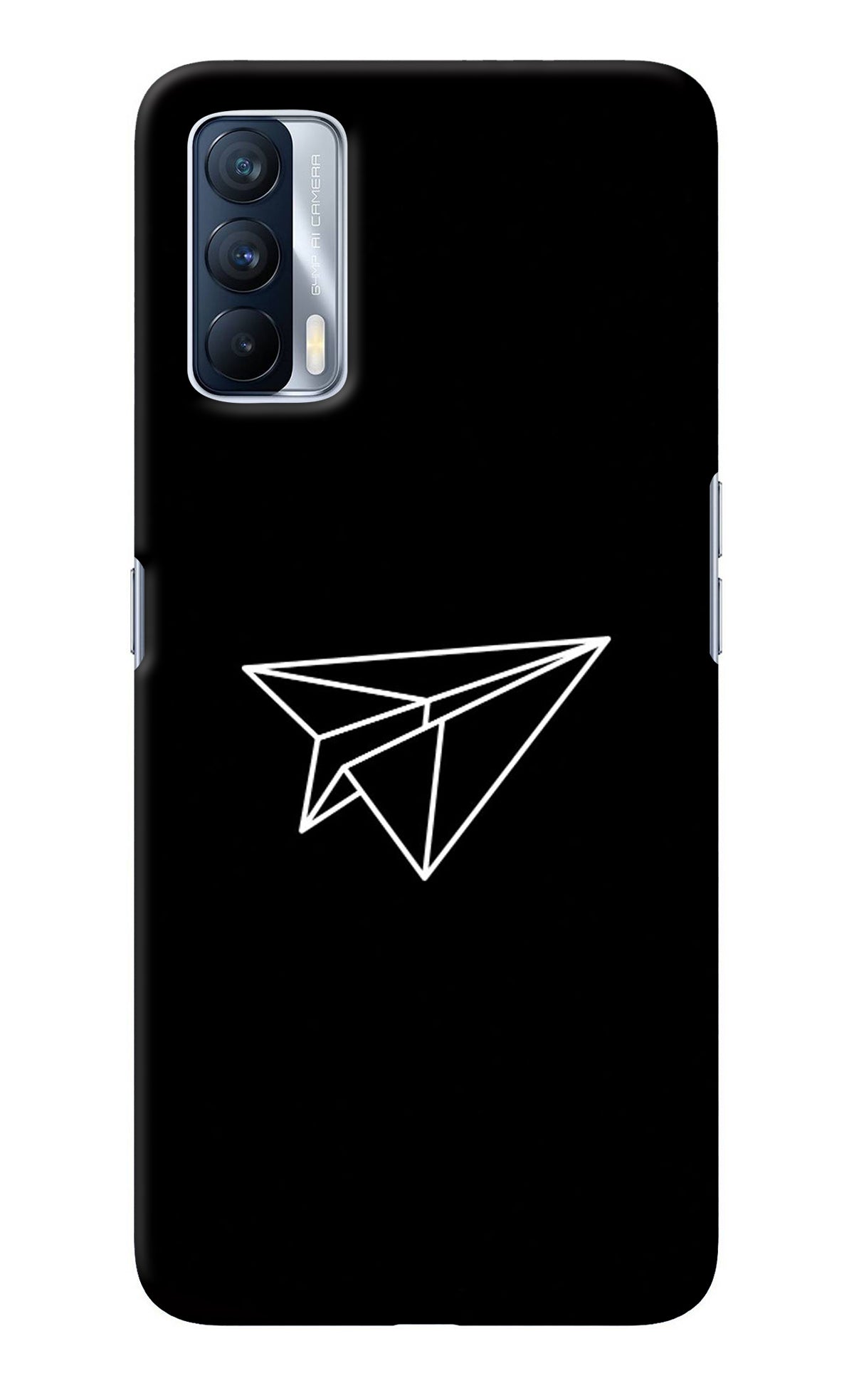 Paper Plane White Realme X7 Back Cover