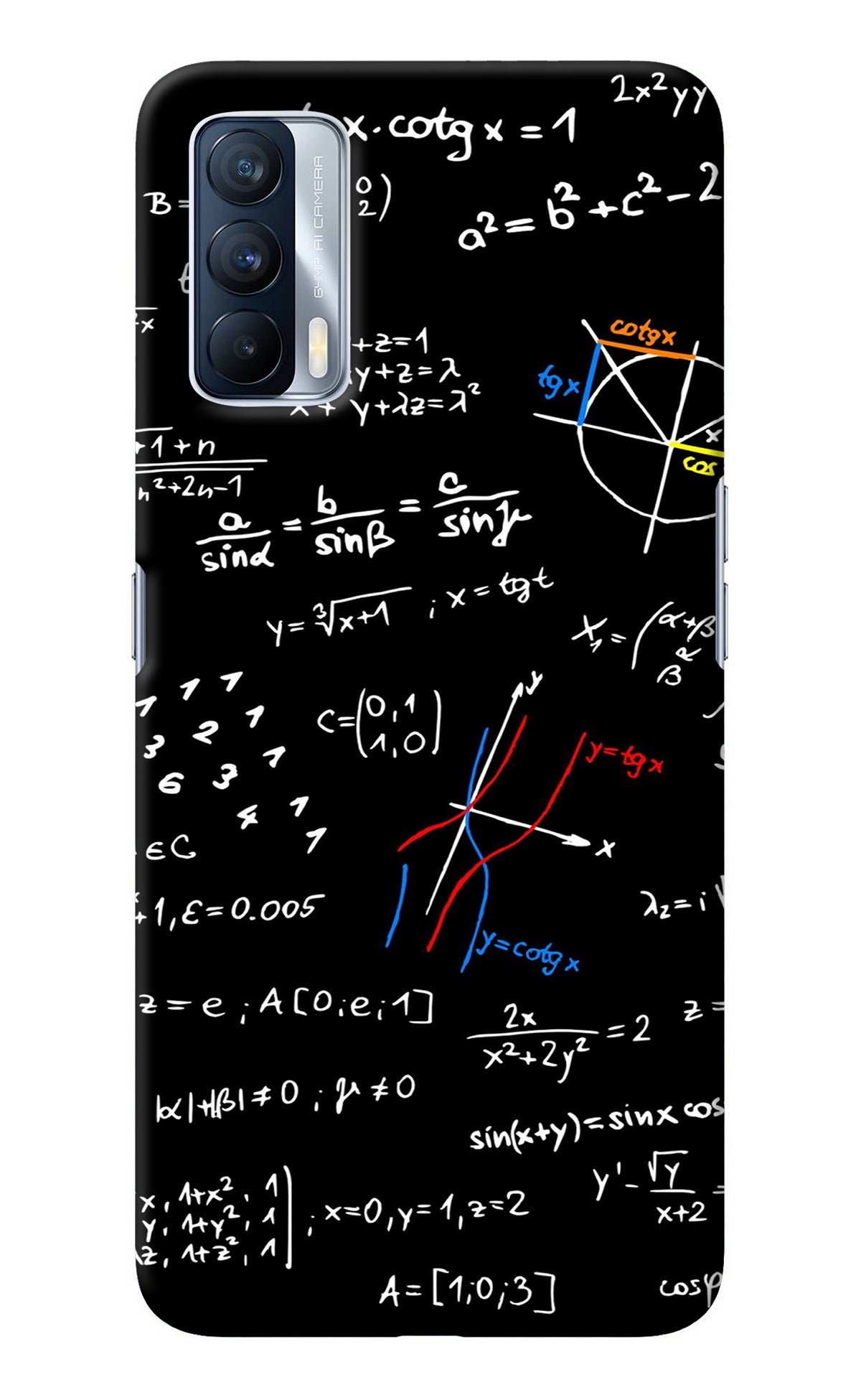 Mathematics Formula Realme X7 Back Cover