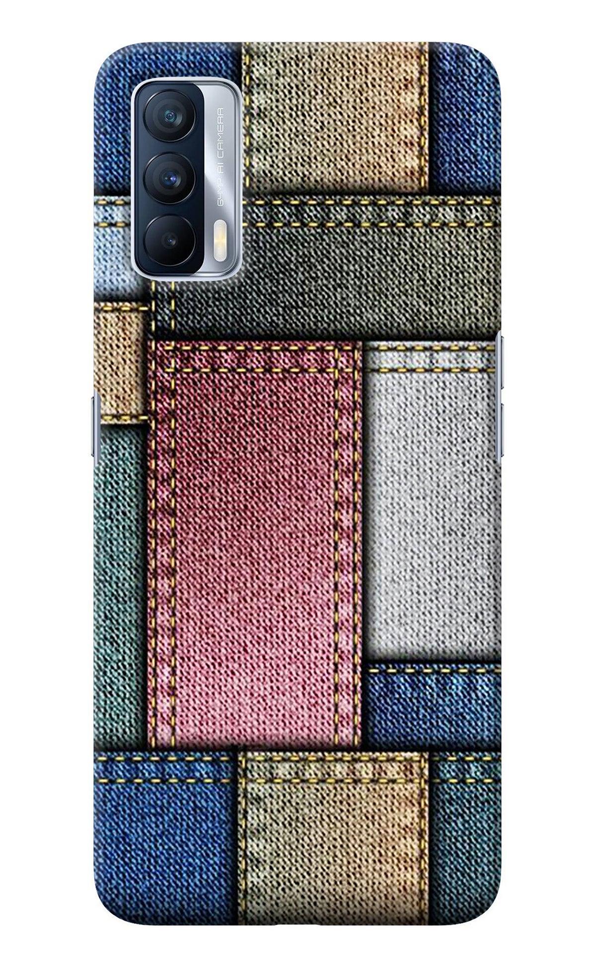 Multicolor Jeans Realme X7 Back Cover