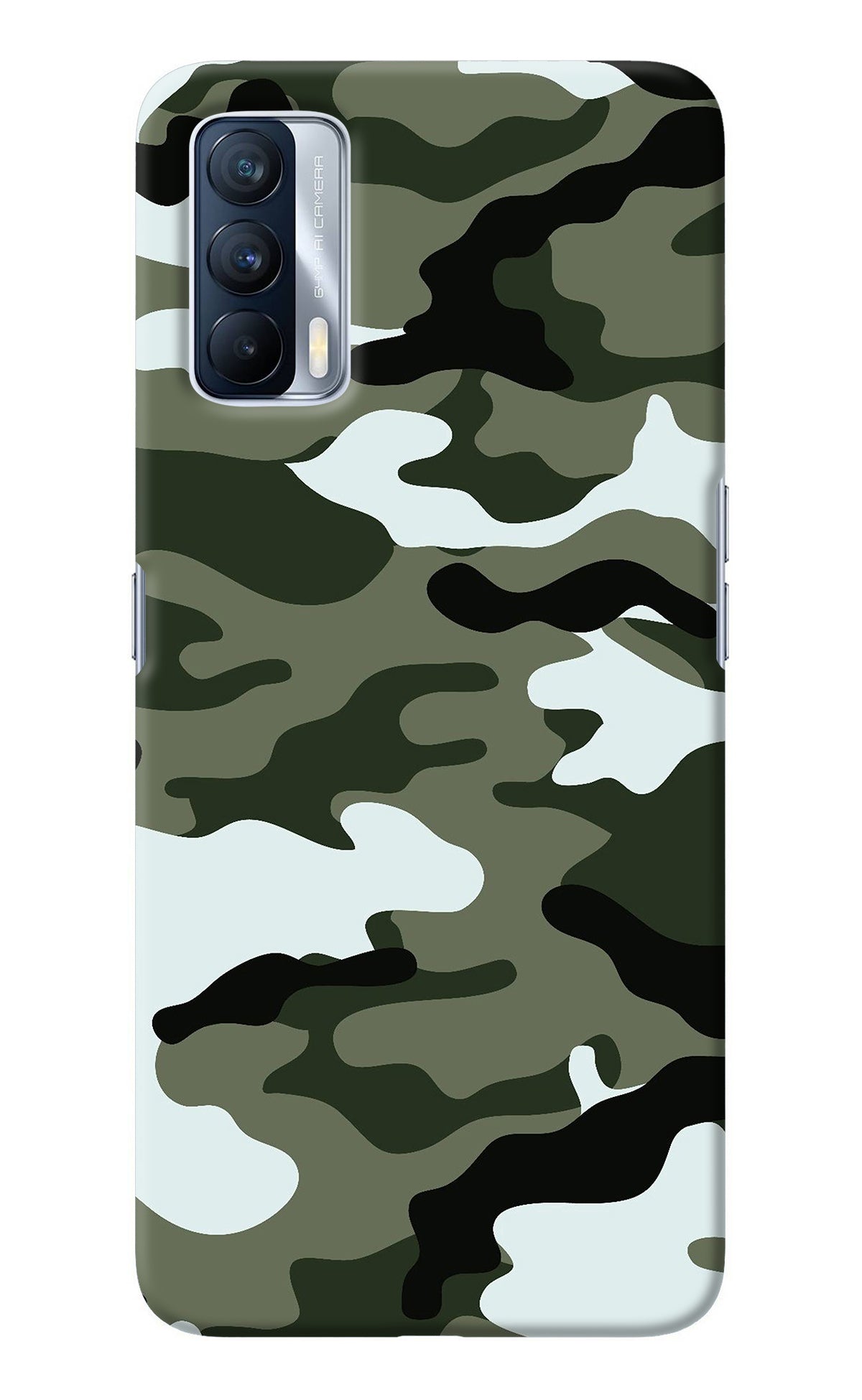 Camouflage Realme X7 Back Cover