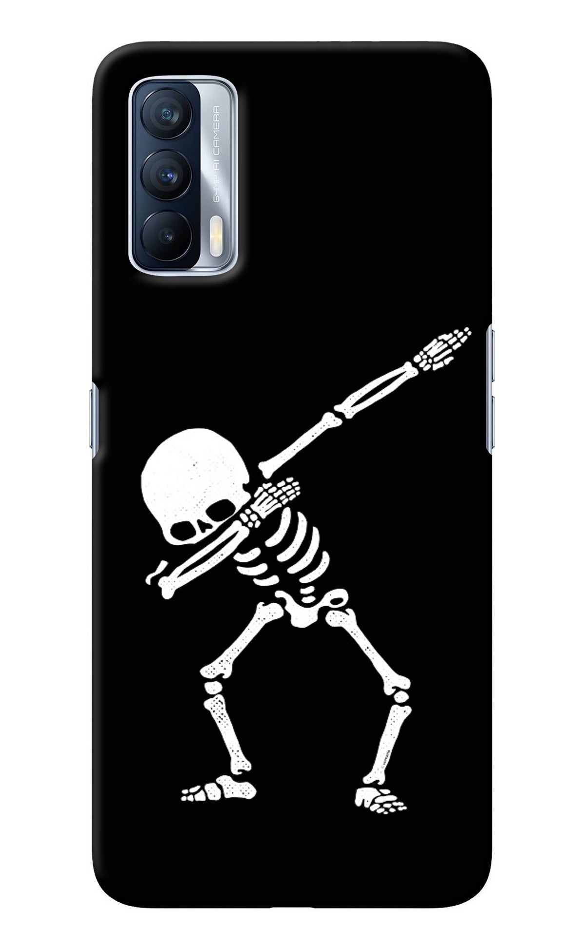 Dabbing Skeleton Art Realme X7 Back Cover