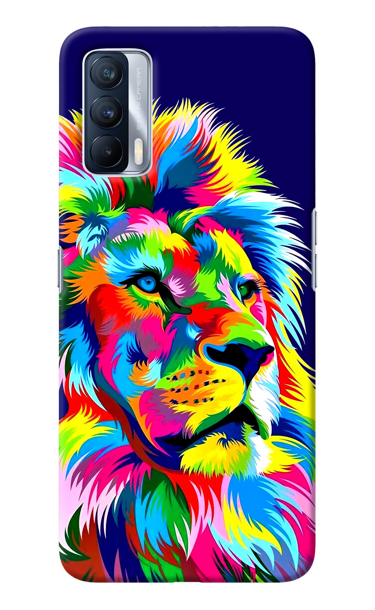 Vector Art Lion Realme X7 Back Cover