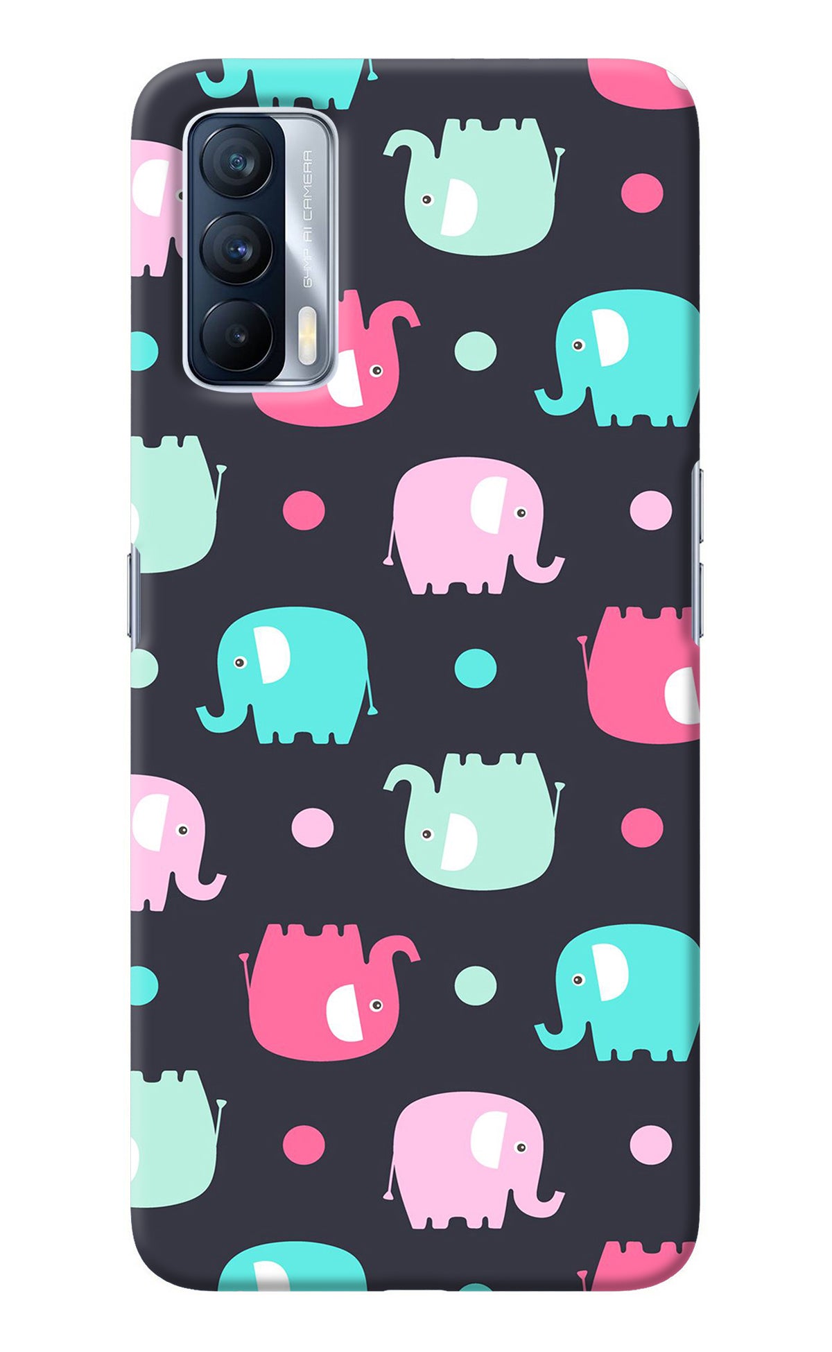 Elephants Realme X7 Back Cover