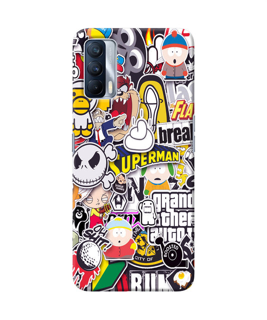 Sticker Bomb Realme X7 Back Cover