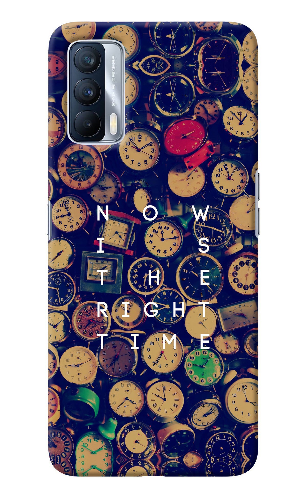 Now is the Right Time Quote Realme X7 Back Cover