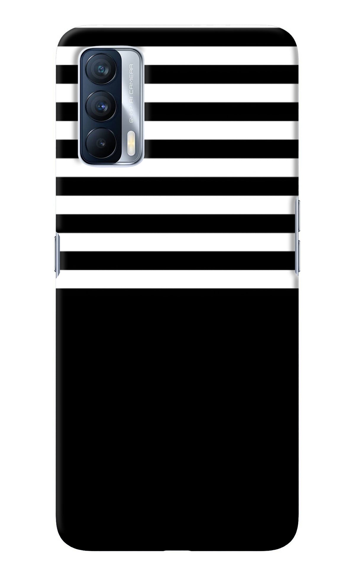 Black and White Print Realme X7 Back Cover