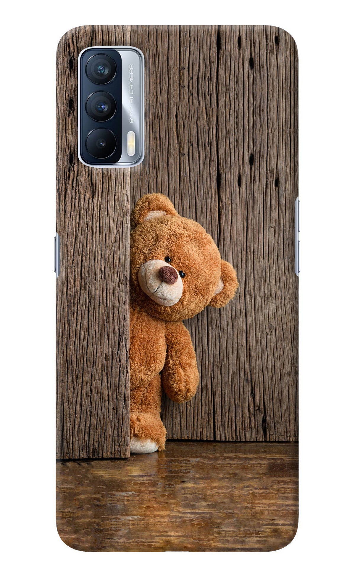 Teddy Wooden Realme X7 Back Cover