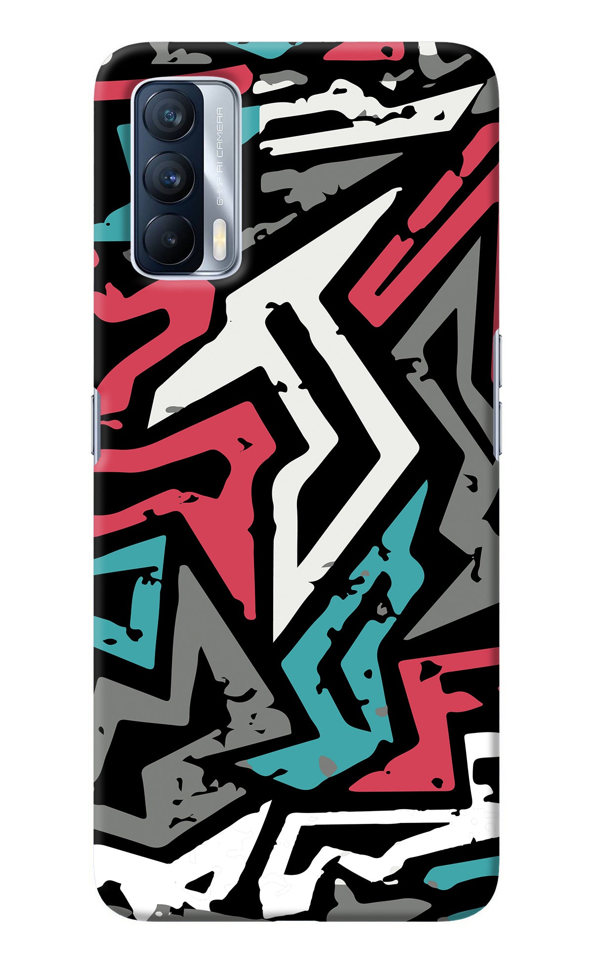 Geometric Graffiti Realme X7 Back Cover