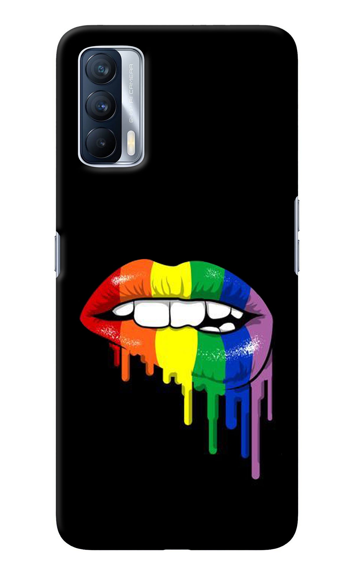 Lips Biting Realme X7 Back Cover