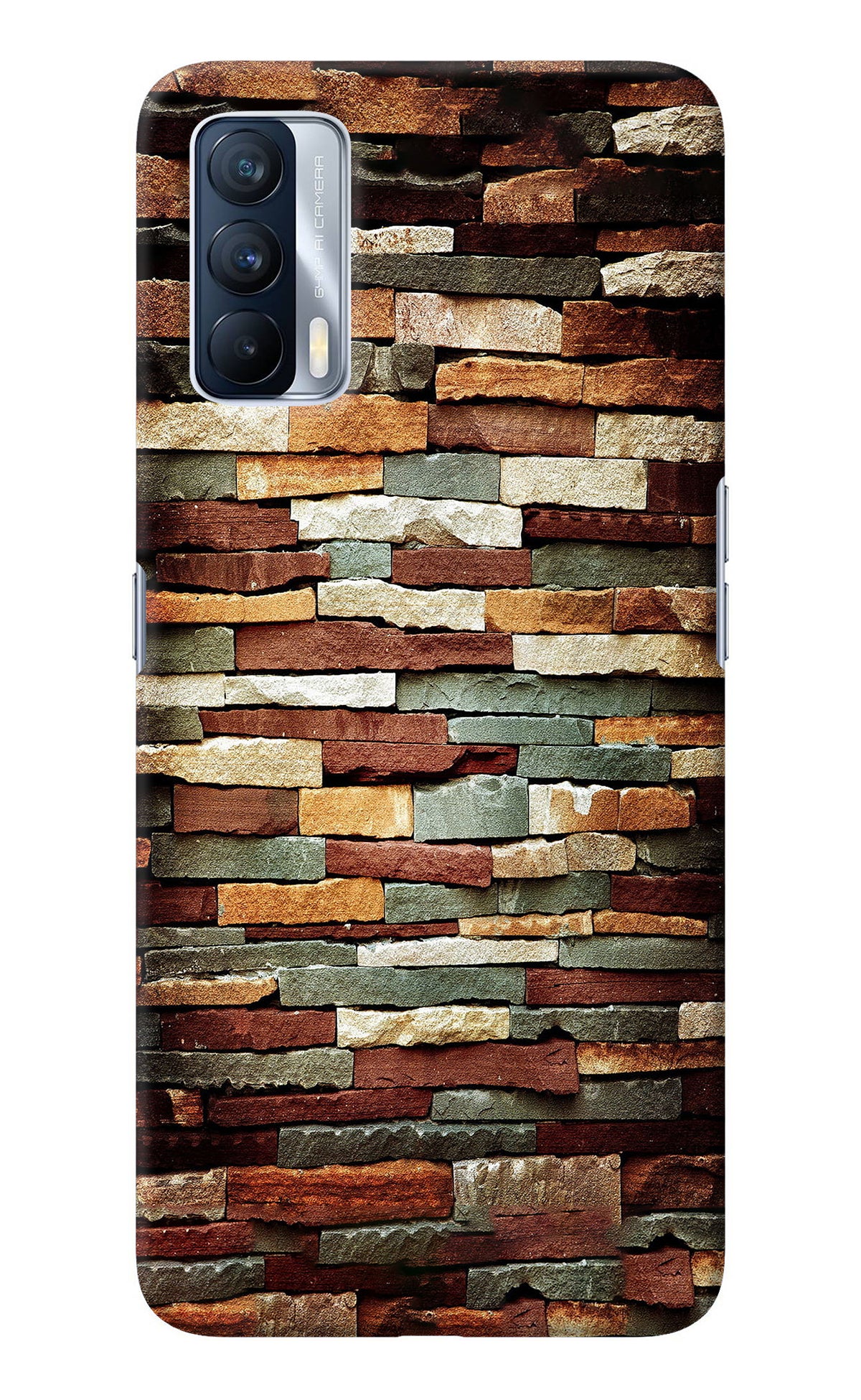 Bricks Pattern Realme X7 Back Cover