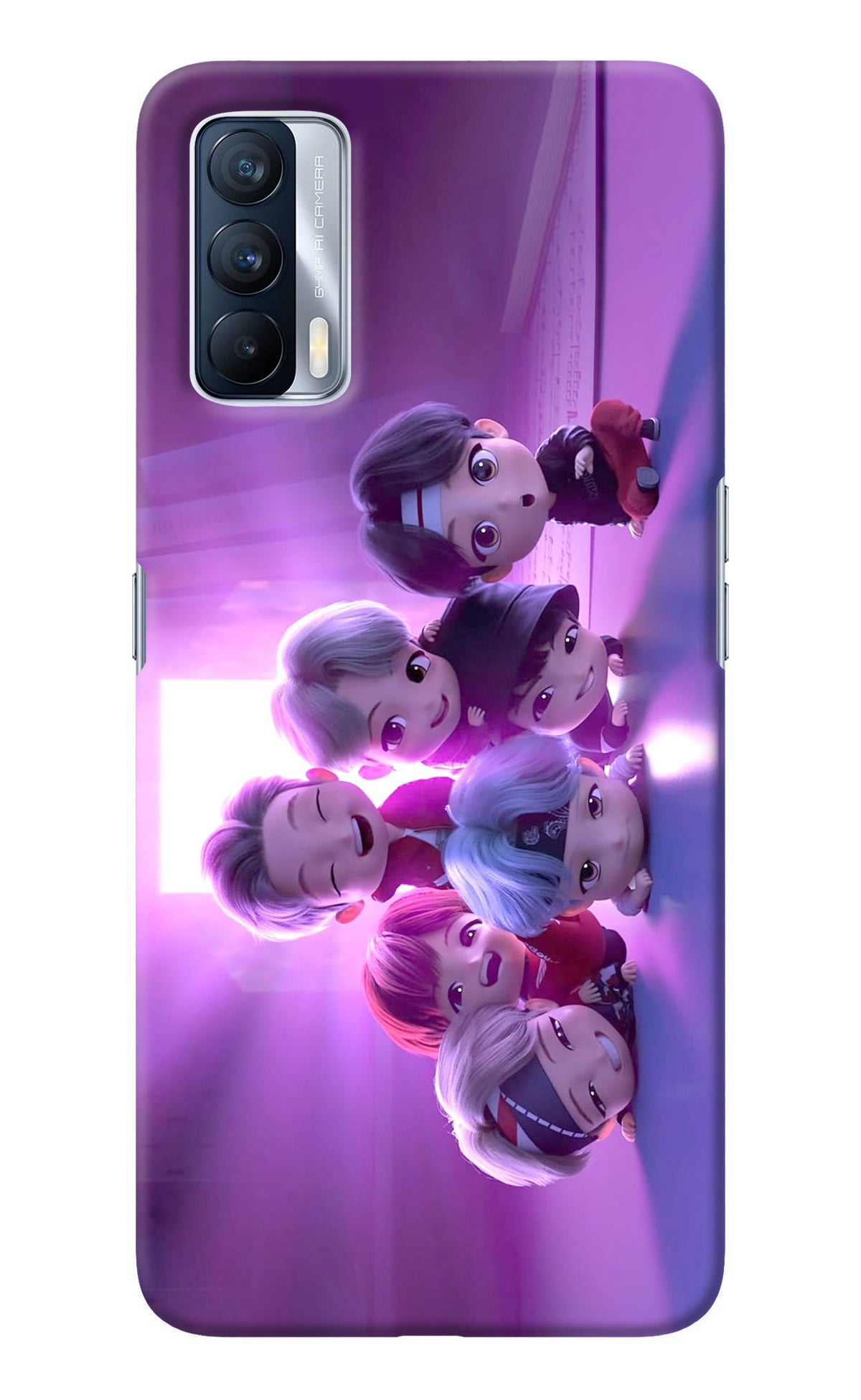 BTS Chibi Realme X7 Back Cover