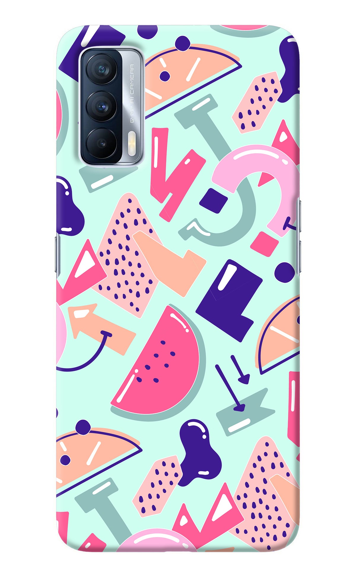 Doodle Pattern Realme X7 Back Cover