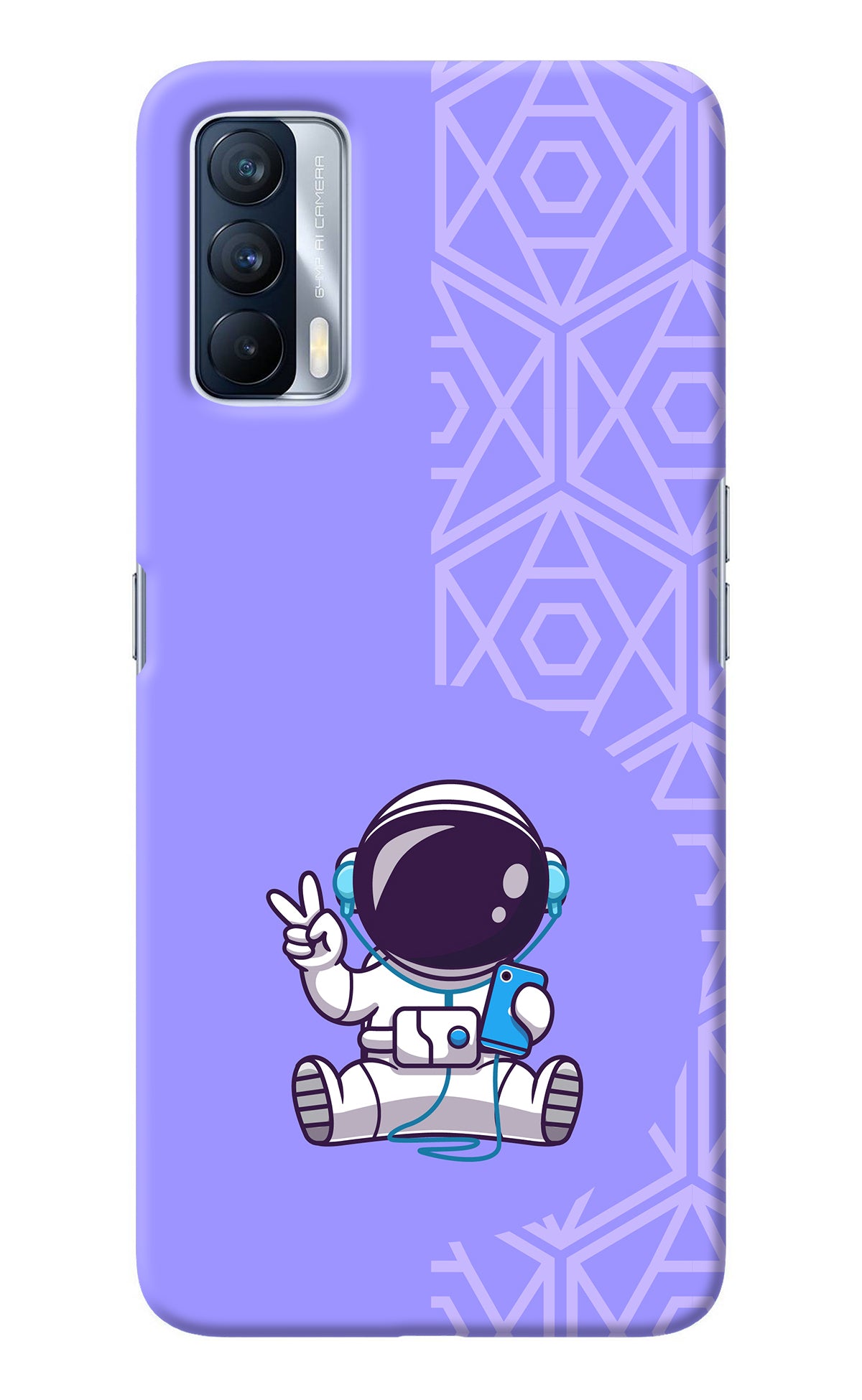 Cute Astronaut Chilling Realme X7 Back Cover