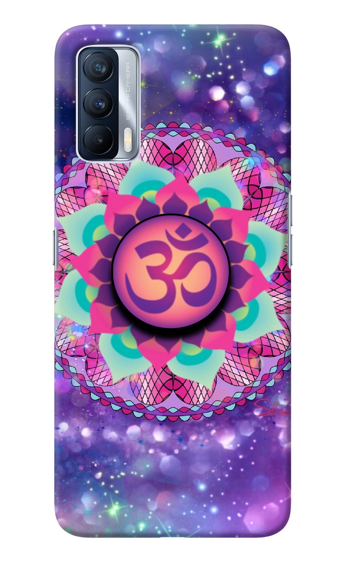 Om Purple Realme X7 Pop Case