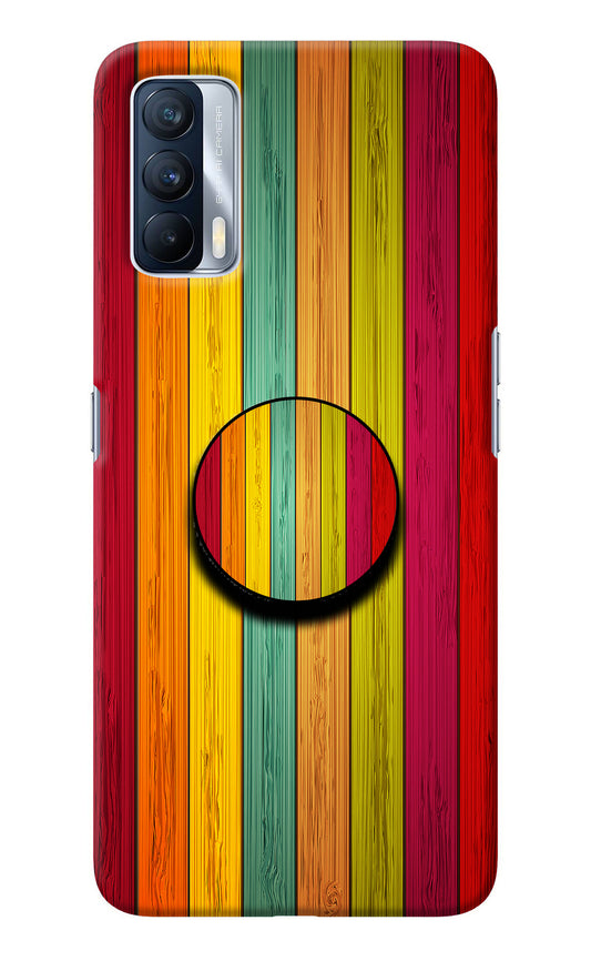 Multicolor Wooden Realme X7 Pop Case