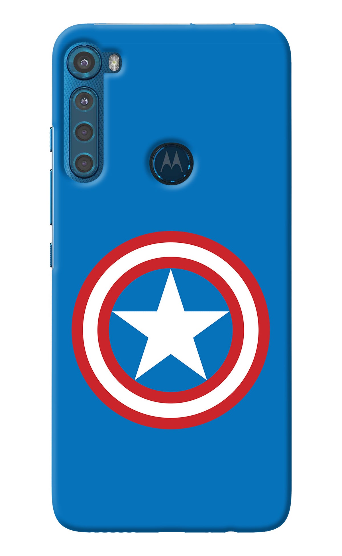 Captain America Logo Motorola One Fusion Plus Back Cover