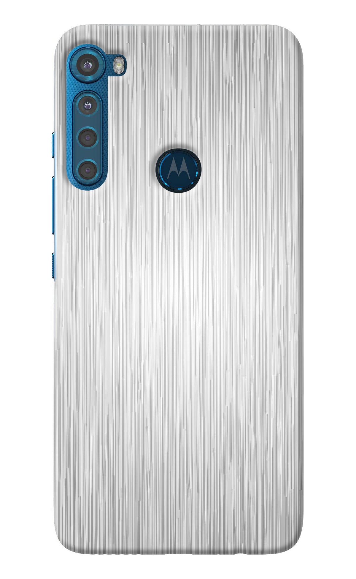 Wooden Grey Texture Motorola One Fusion Plus Back Cover