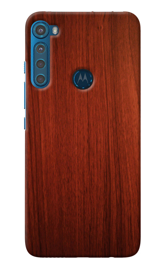 Wooden Plain Pattern Motorola One Fusion Plus Back Cover