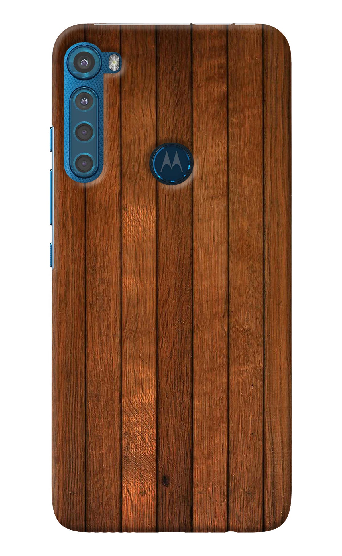 Wooden Artwork Bands Motorola One Fusion Plus Back Cover