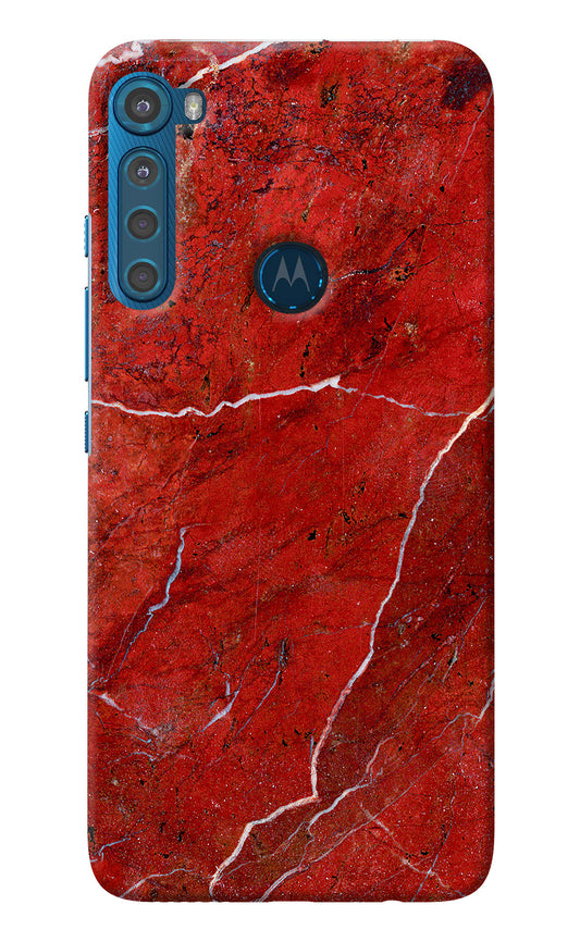 Red Marble Design Motorola One Fusion Plus Back Cover