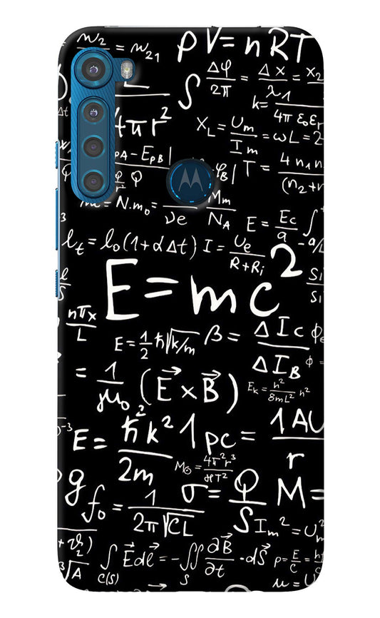 Physics Albert Einstein Formula Motorola One Fusion Plus Back Cover