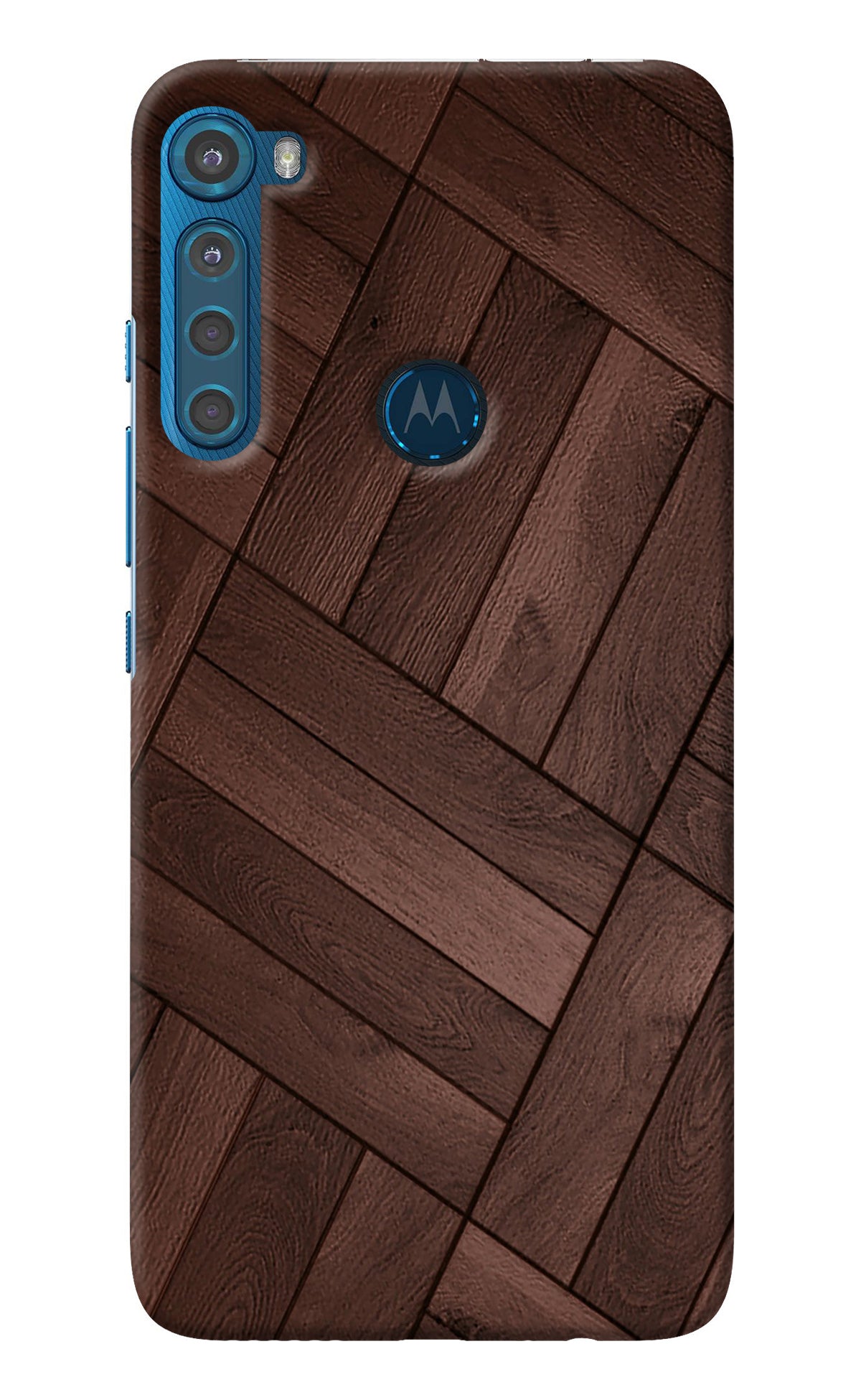 Wooden Texture Design Motorola One Fusion Plus Back Cover