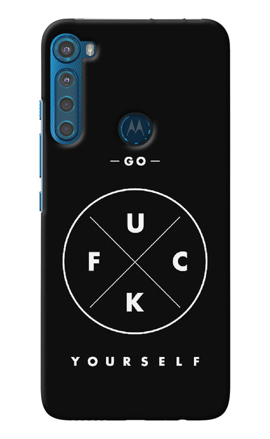 Go Fuck Yourself Motorola One Fusion Plus Back Cover