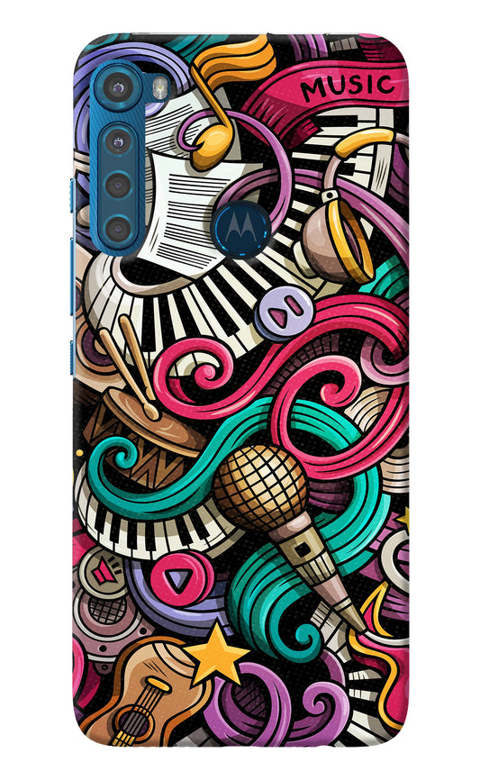 Music Abstract Motorola One Fusion Plus Back Cover