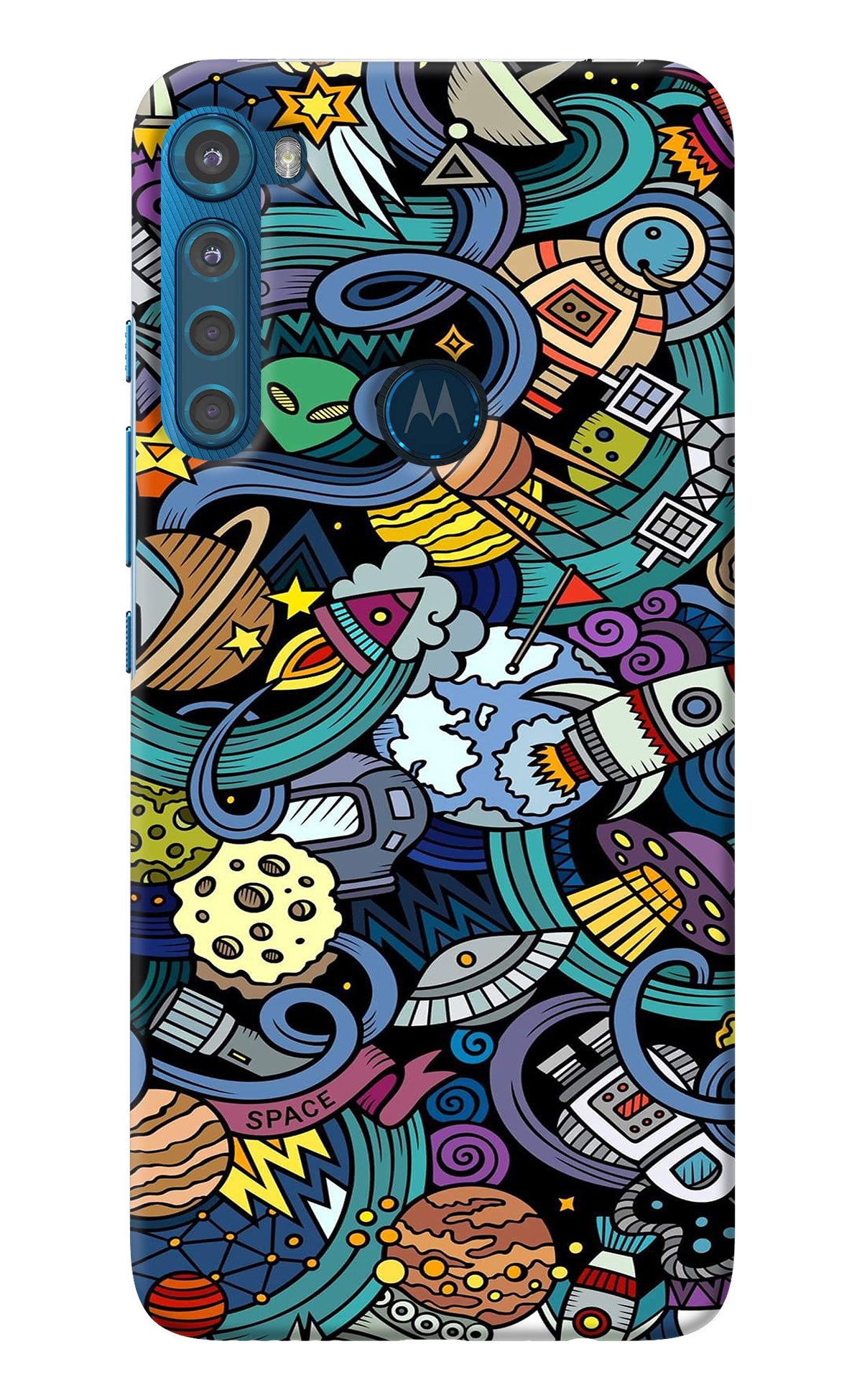 Space Abstract Motorola One Fusion Plus Back Cover