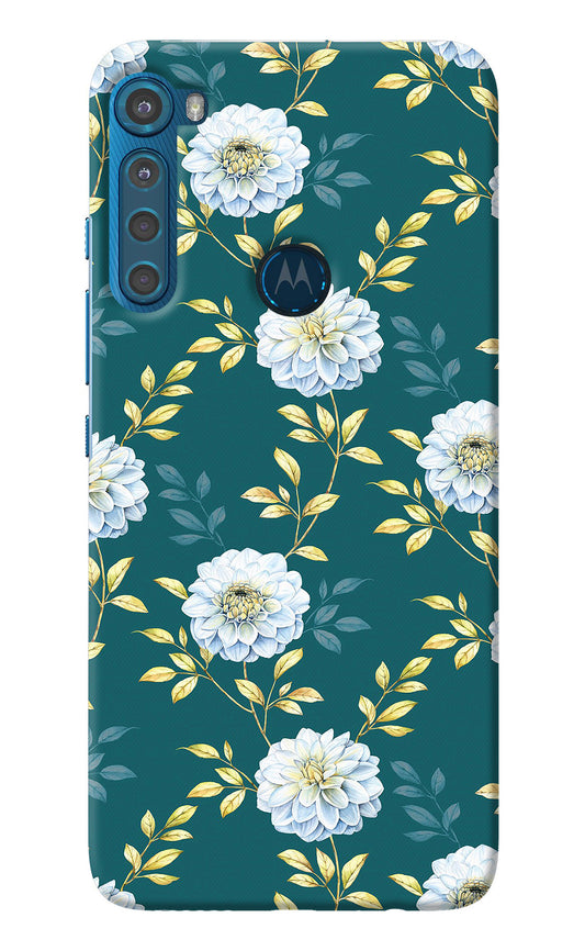 Flowers Motorola One Fusion Plus Back Cover