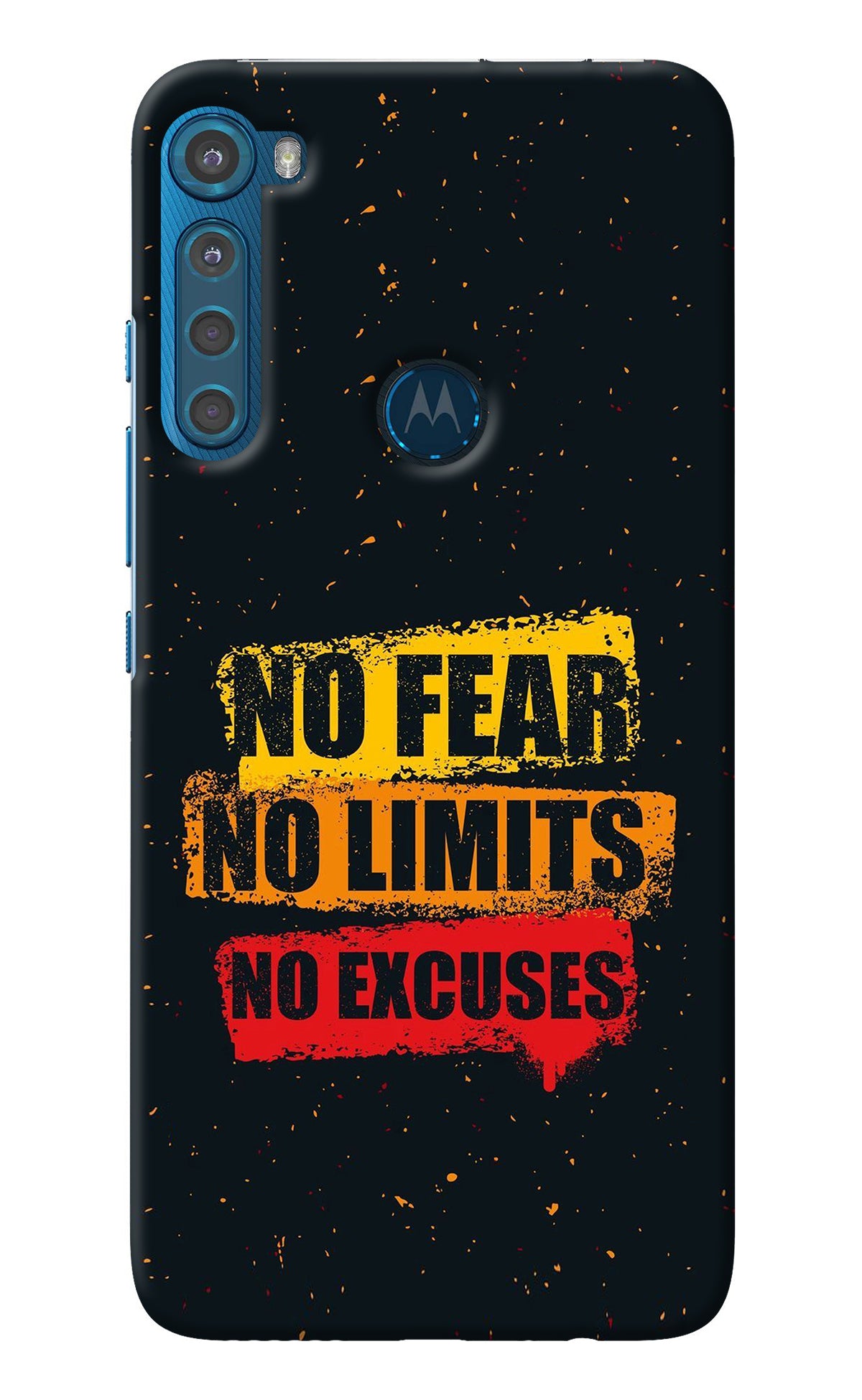 No Fear No Limits No Excuse Motorola One Fusion Plus Back Cover