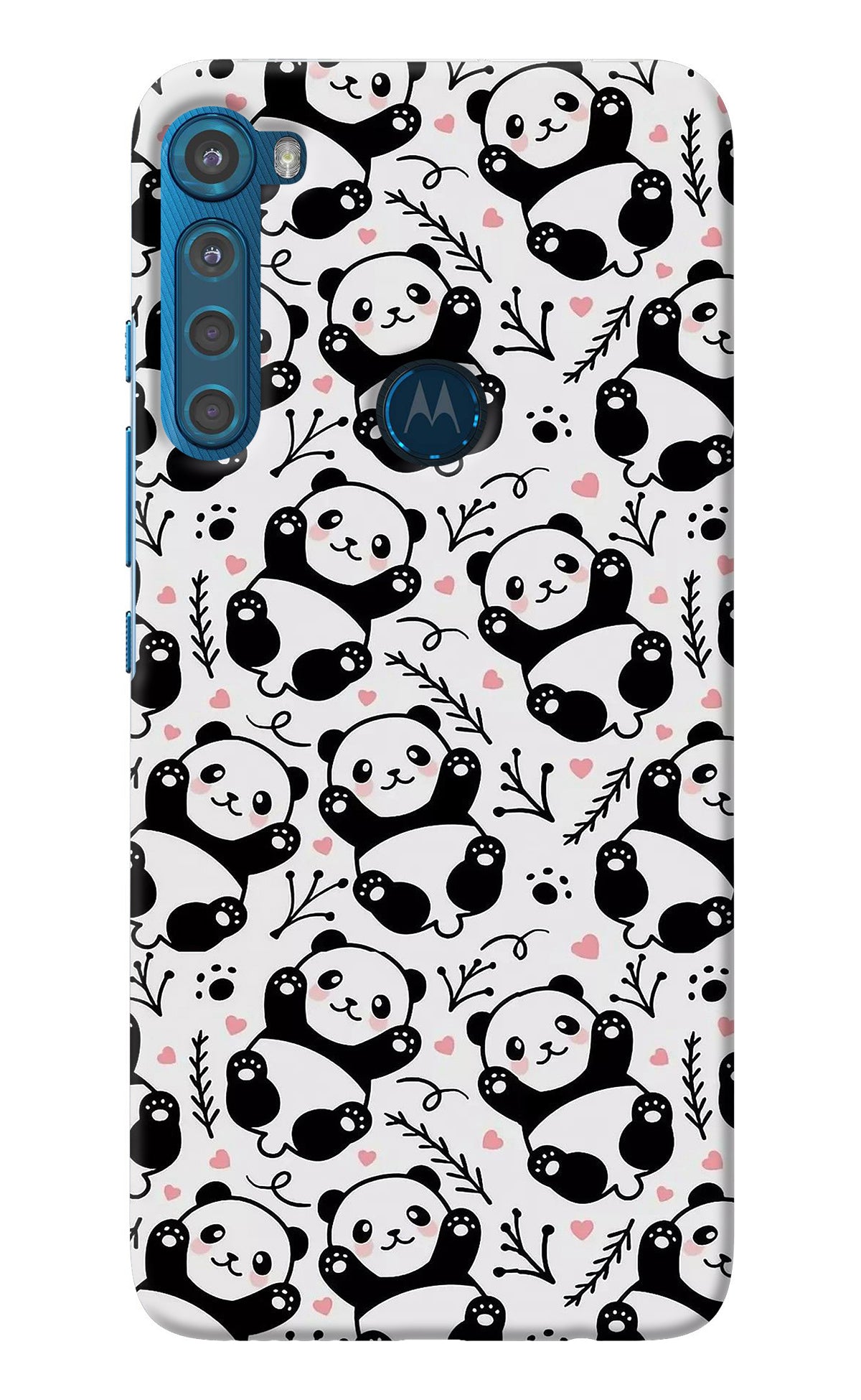 Cute Panda Motorola One Fusion Plus Back Cover