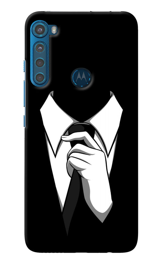 Black Tie Motorola One Fusion Plus Back Cover