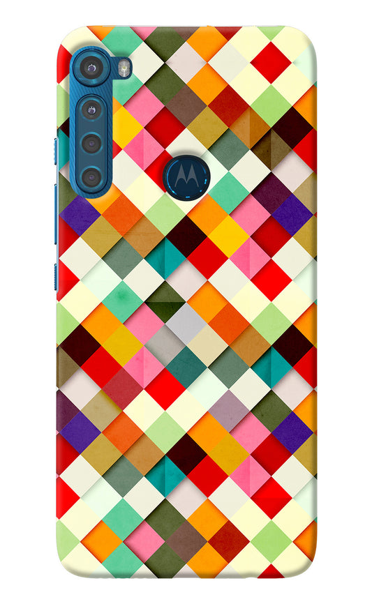 Geometric Abstract Colorful Motorola One Fusion Plus Back Cover