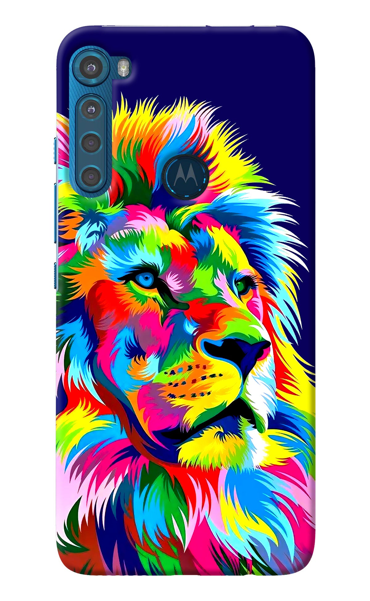 Vector Art Lion Motorola One Fusion Plus Back Cover