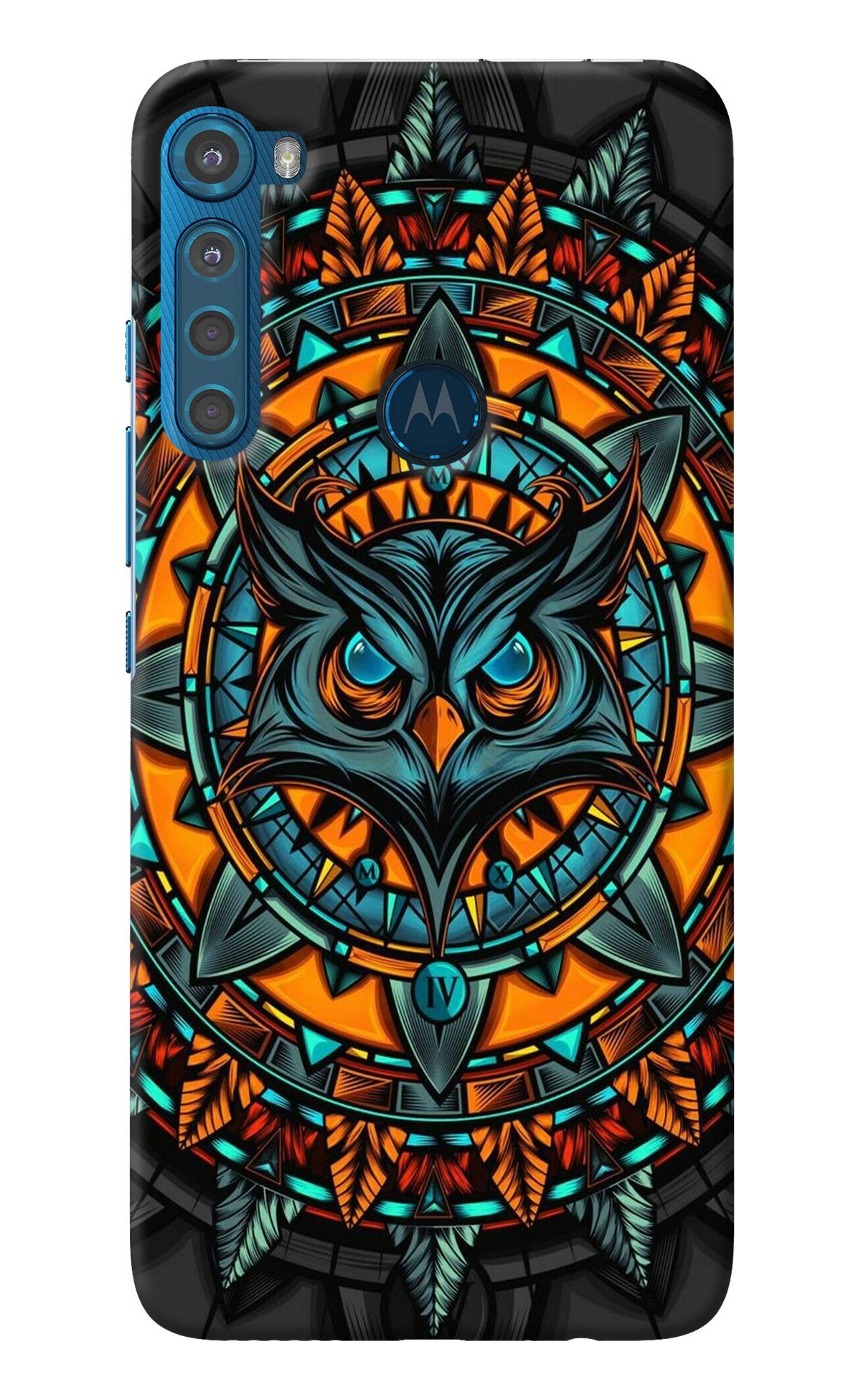 Angry Owl Art Motorola One Fusion Plus Back Cover