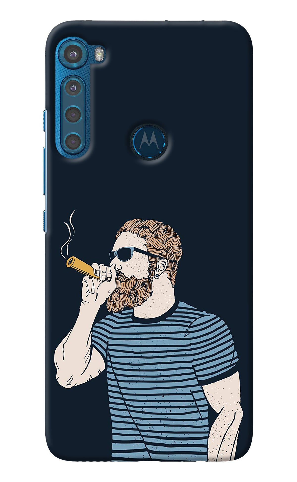 Smoking Motorola One Fusion Plus Back Cover