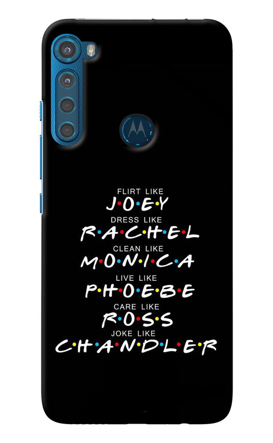 FRIENDS Character Motorola One Fusion Plus Back Cover