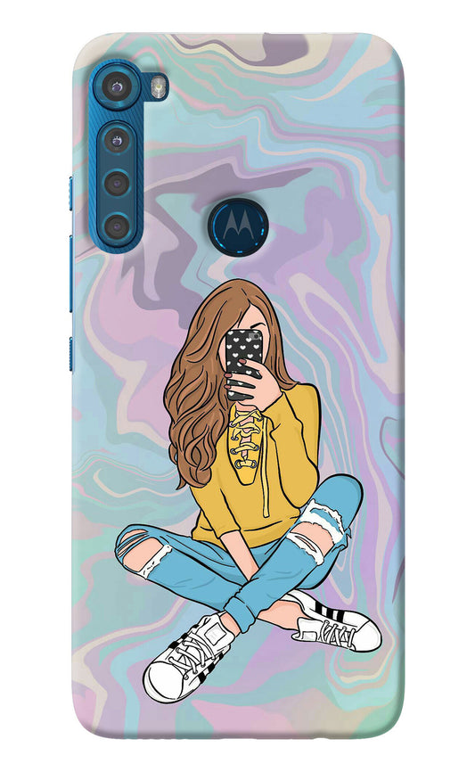 Selfie Girl Motorola One Fusion Plus Back Cover