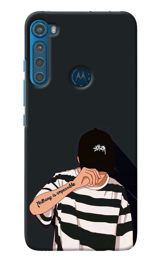 Aesthetic Boy Motorola One Fusion Plus Back Cover