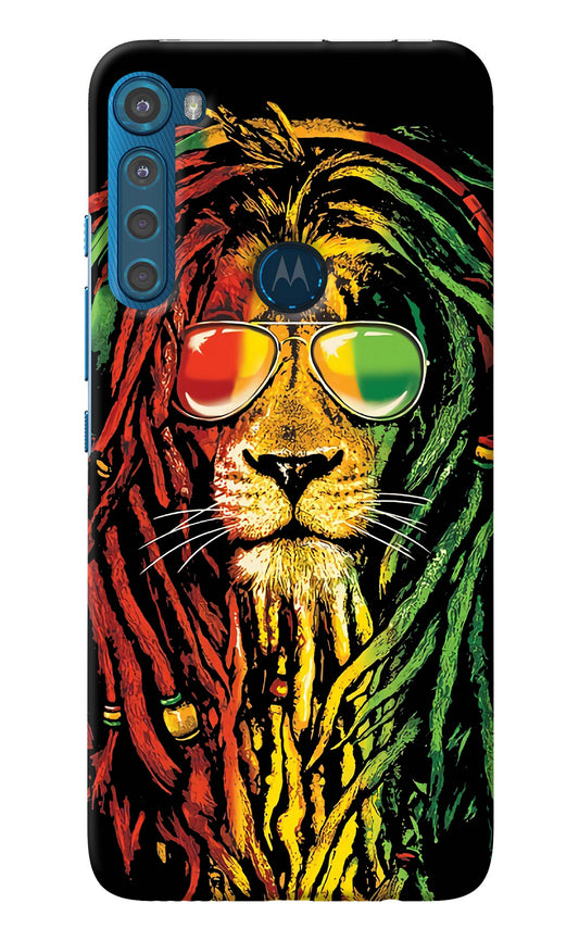 Rasta Lion Motorola One Fusion Plus Back Cover