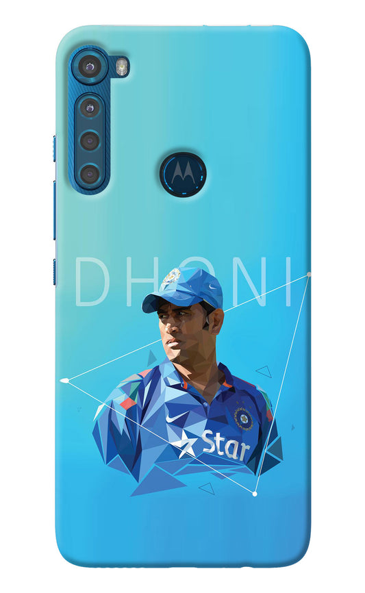 Dhoni Artwork Motorola One Fusion Plus Back Cover