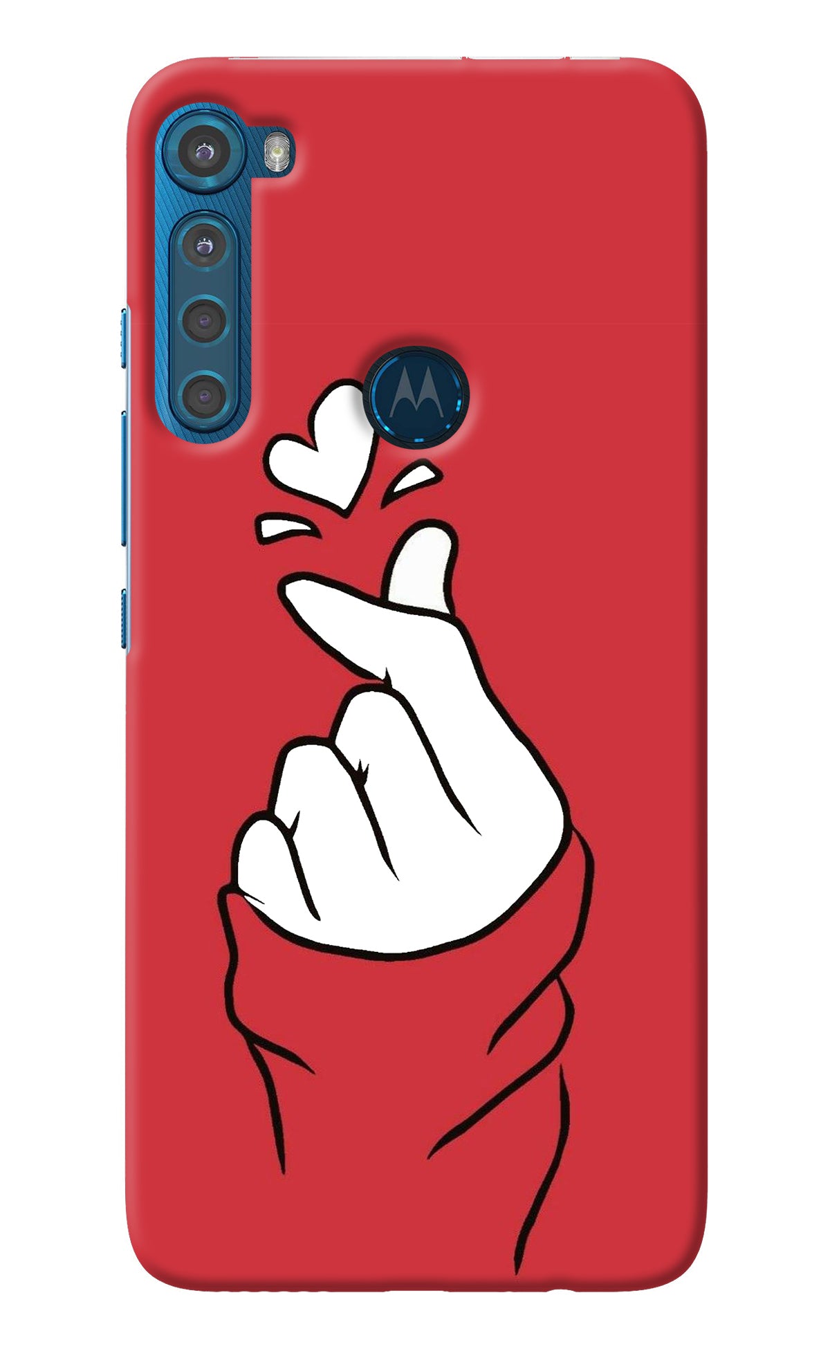 Korean Love Sign Motorola One Fusion Plus Back Cover