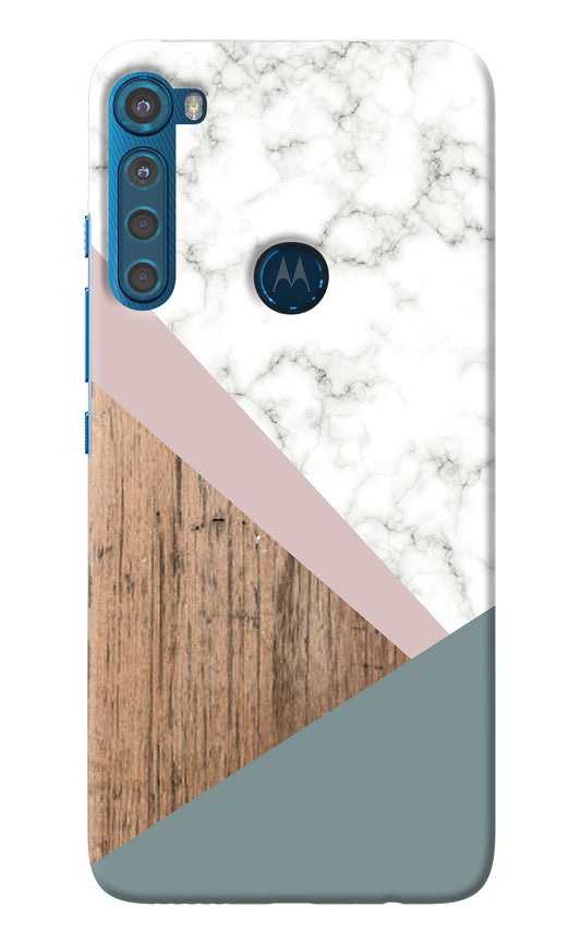 Marble wood Abstract Motorola One Fusion Plus Back Cover