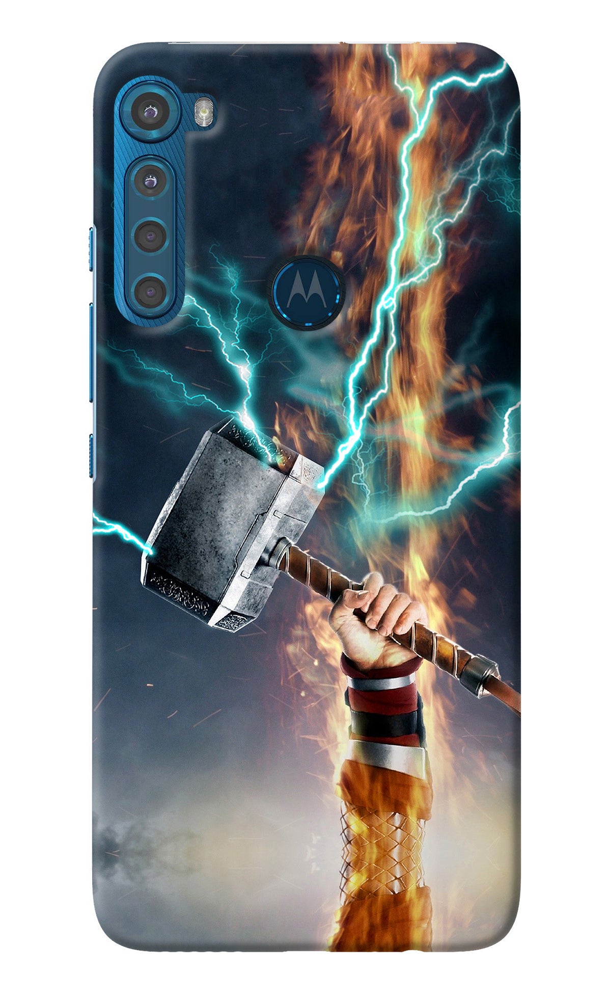 Thor Hammer Mjolnir Motorola One Fusion Plus Back Cover