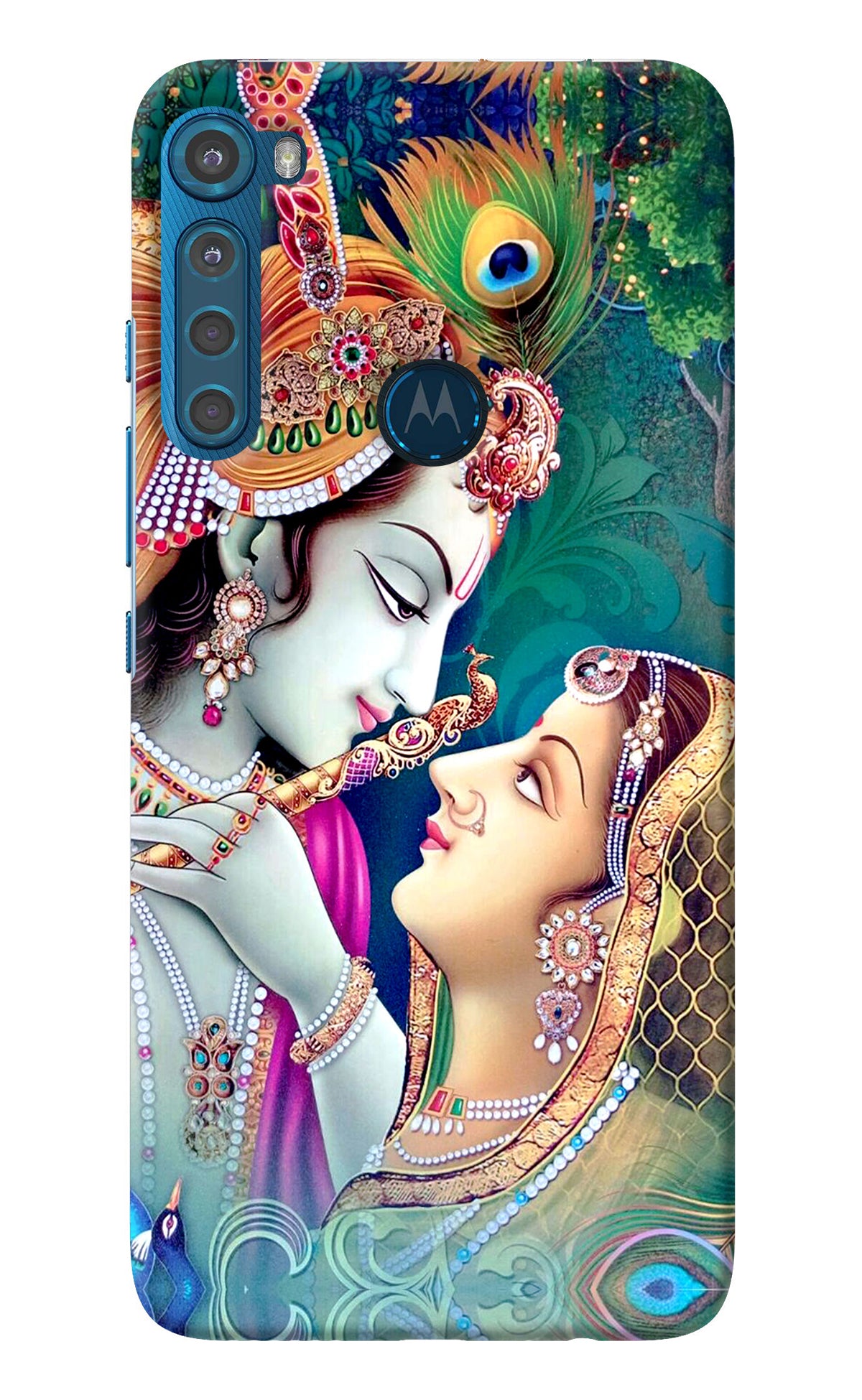 Lord Radha Krishna Motorola One Fusion Plus Back Cover