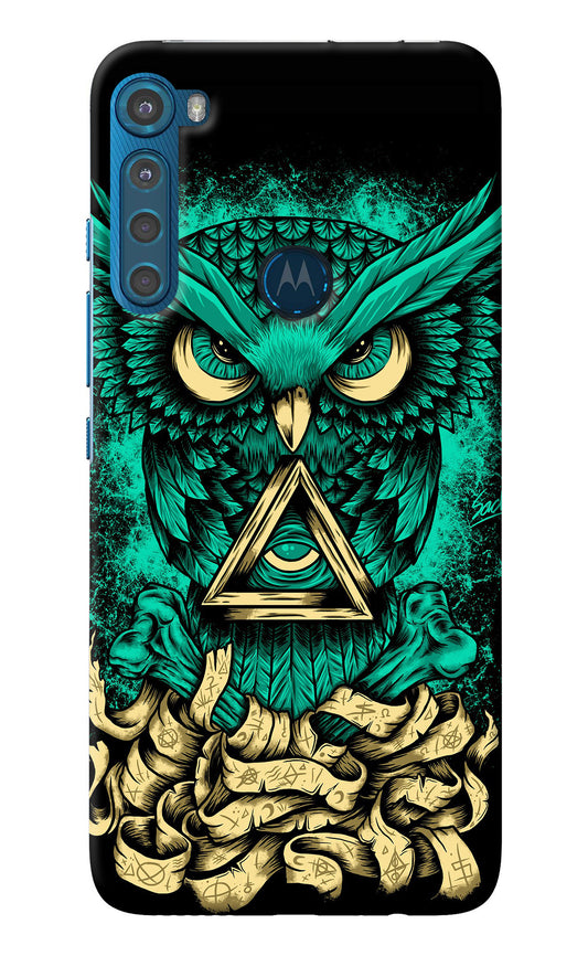 Green Owl Motorola One Fusion Plus Back Cover