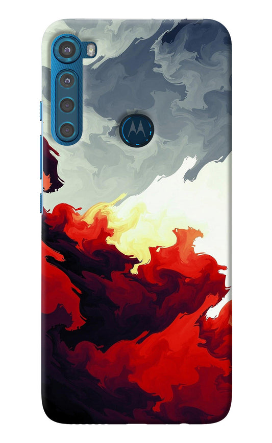 Fire Cloud Motorola One Fusion Plus Back Cover