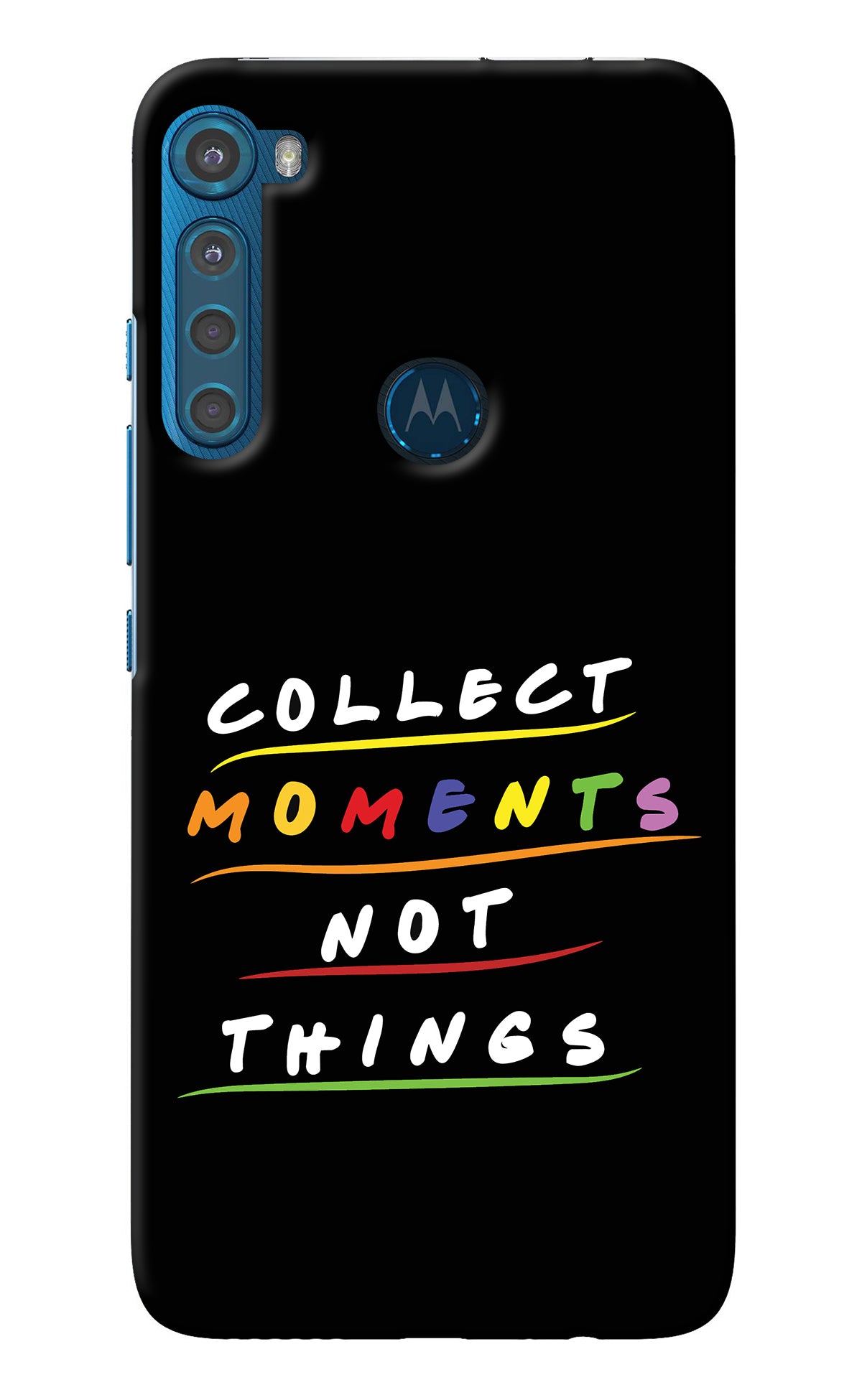 Collect Moments Not Things Motorola One Fusion Plus Back Cover