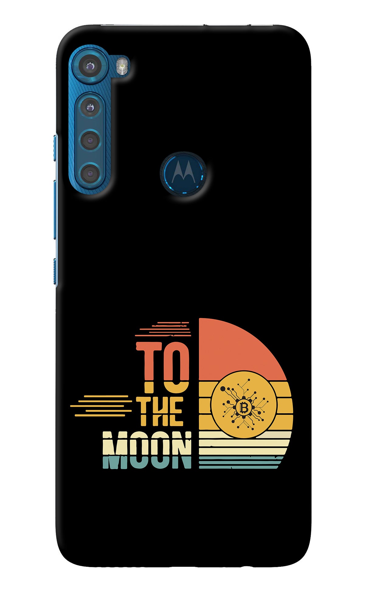 To the Moon Motorola One Fusion Plus Back Cover